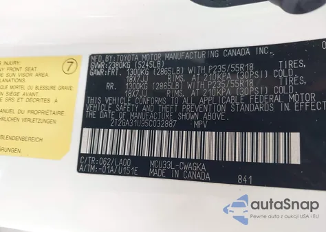 2005 Lexus Rx 330 z USA, uszkodzony, nr VIN 2T2GA31U95C032887